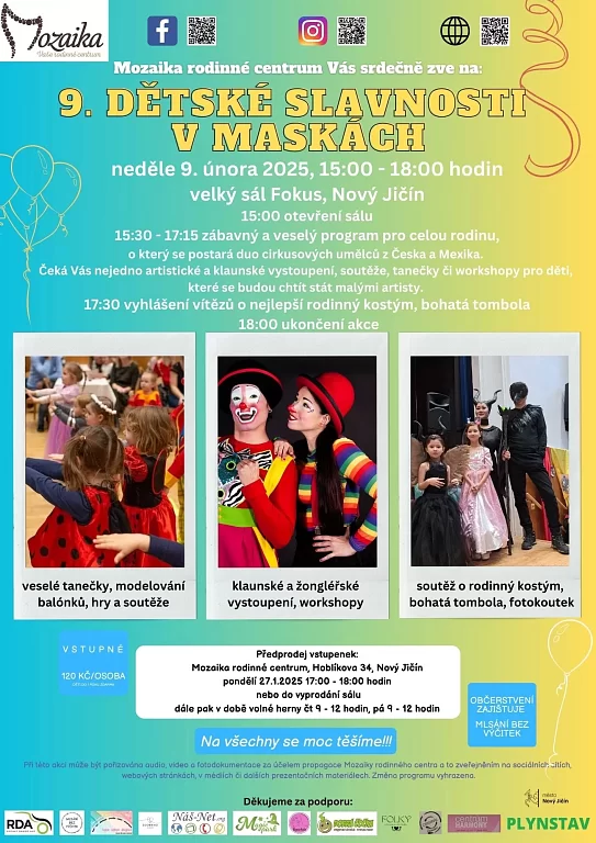 9. dětské slavnosti v maskách