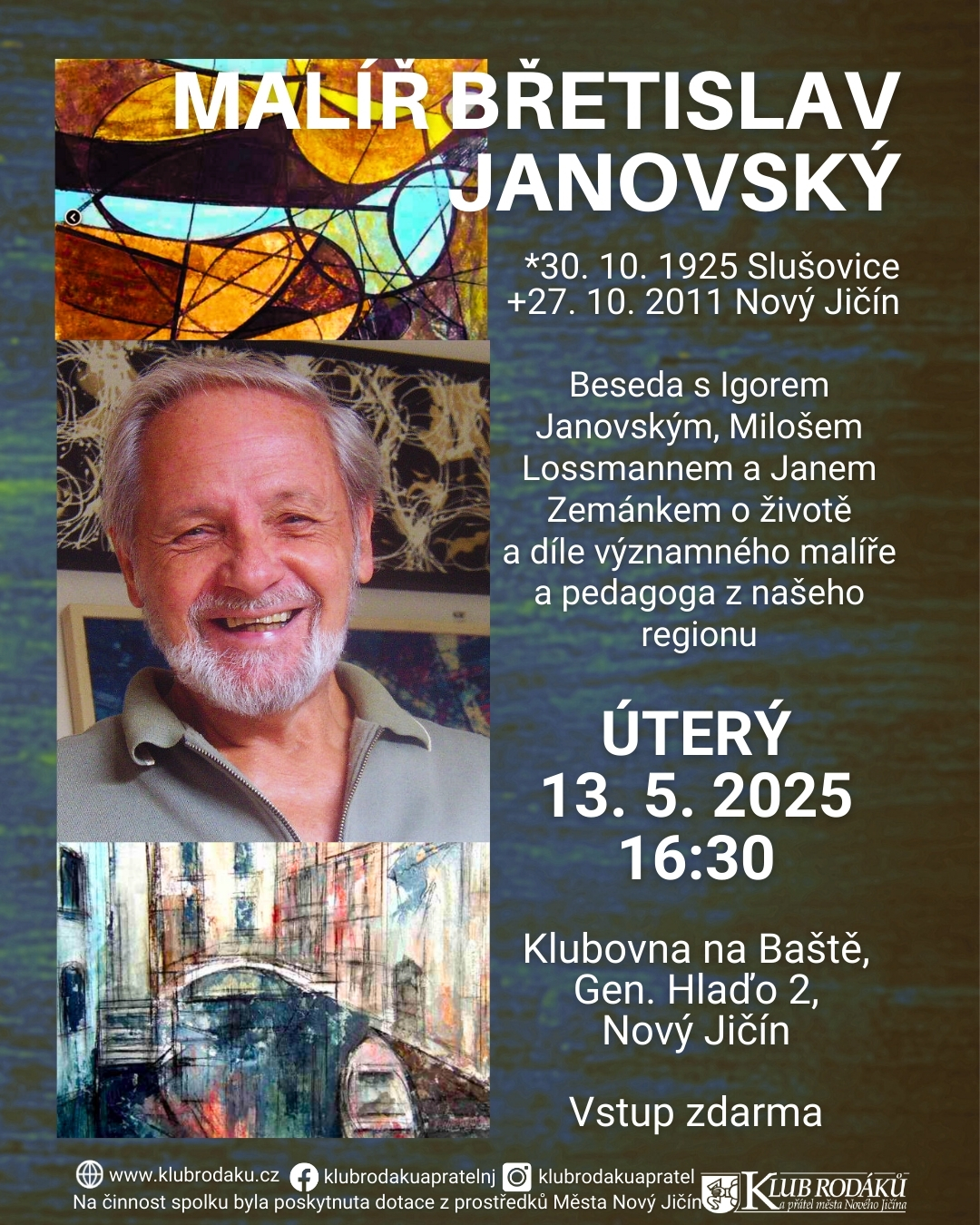 Beseda - Malíř Břetislav Janovský