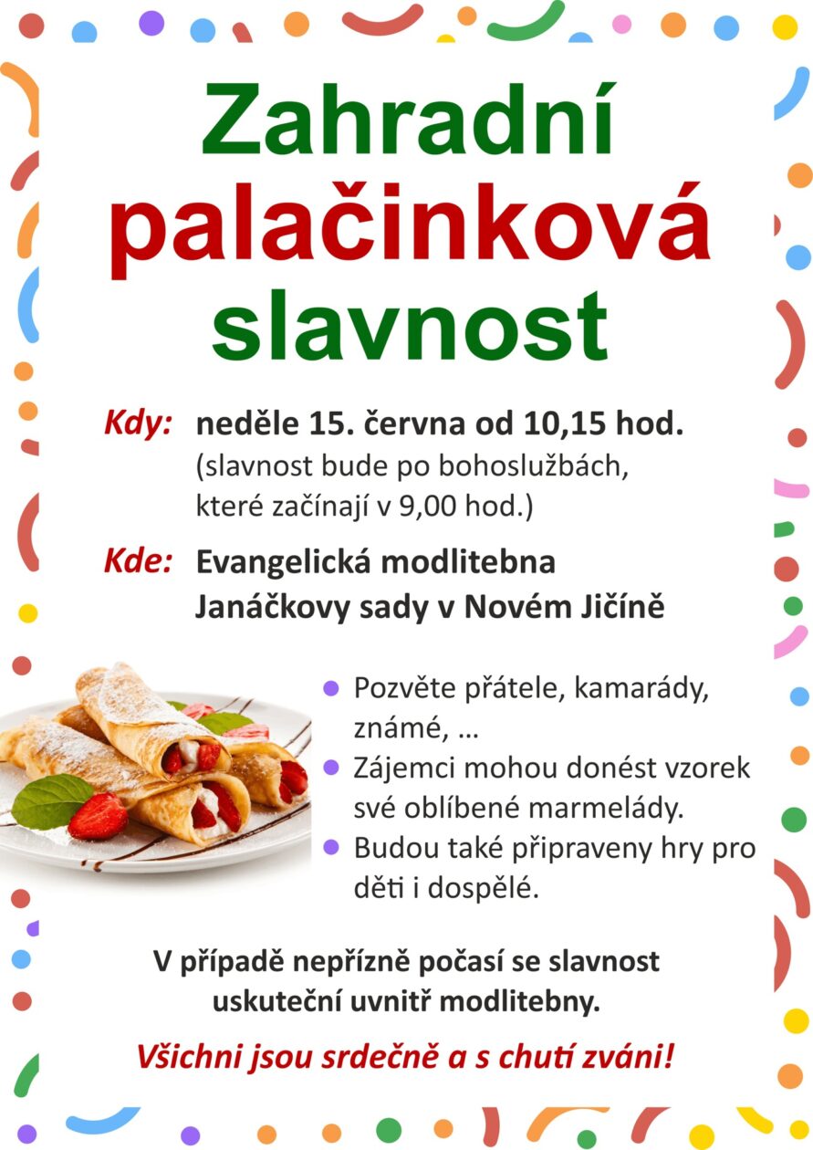 Zahradní palačinková slavnost
