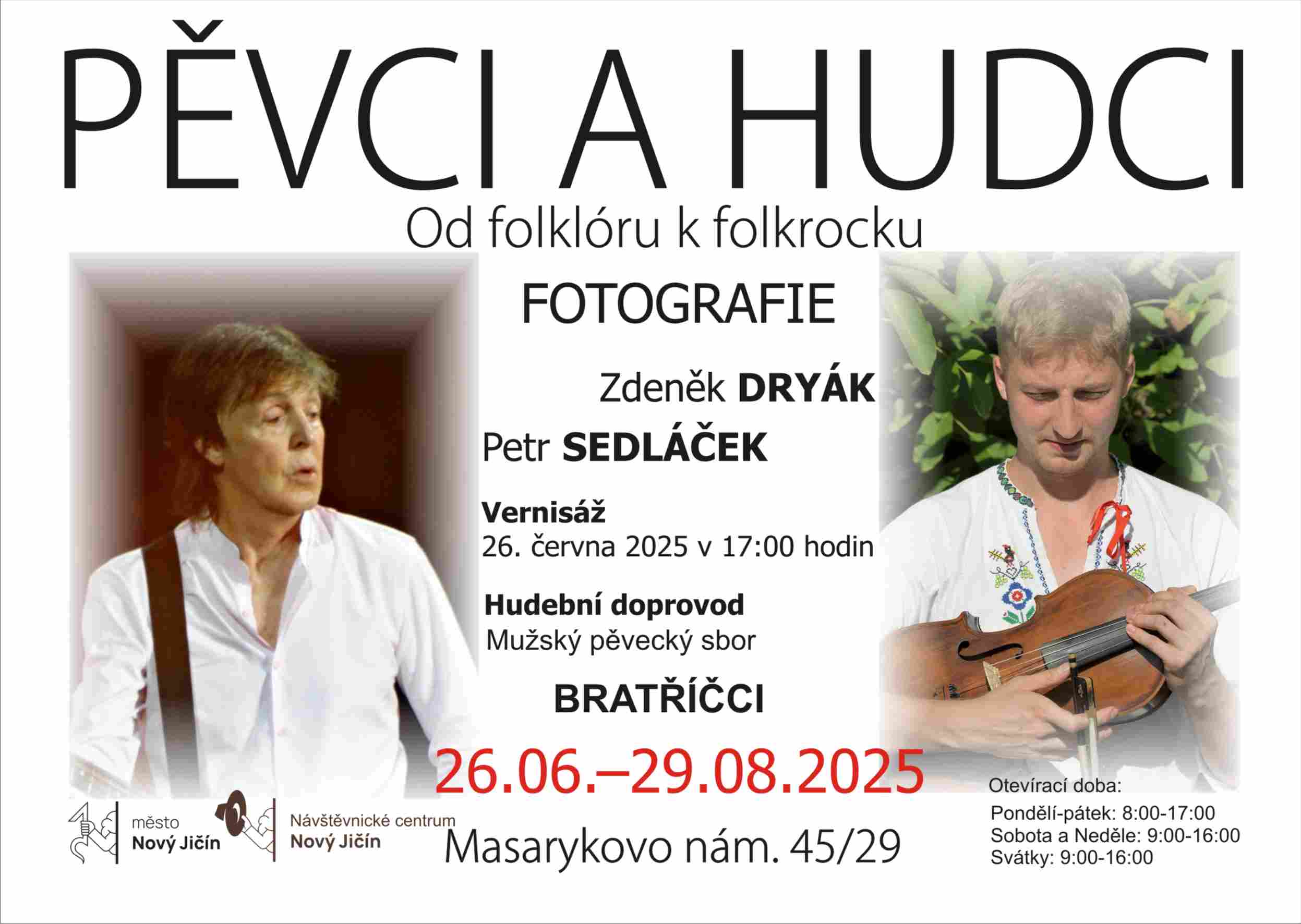 Vernisáž Pěvci a hudci