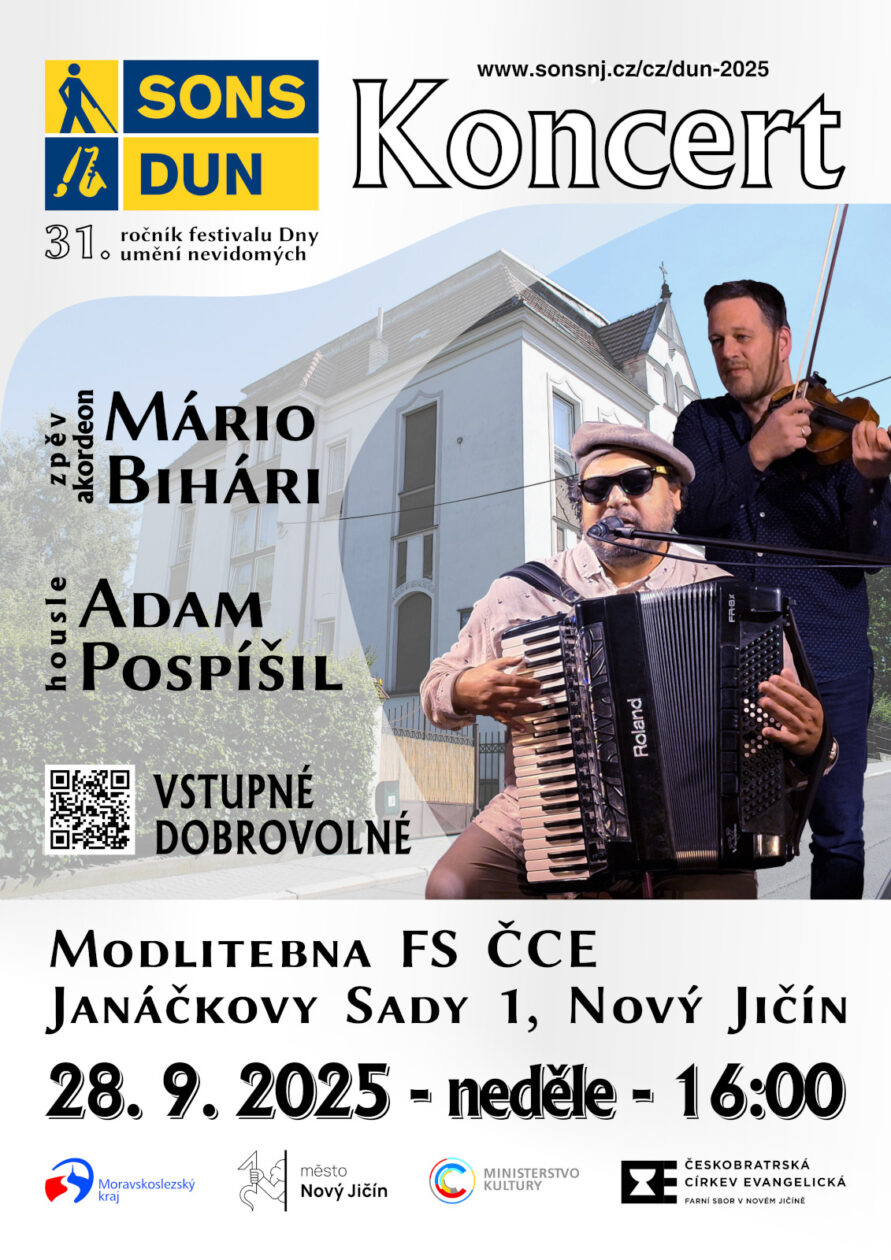 Koncert Mária Biháriho a Adama Pospíšila v Novém Jičíně