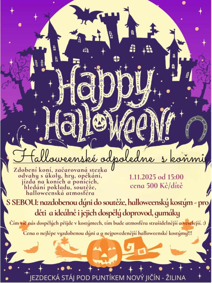 Halloweenské odpoledne s koňmi