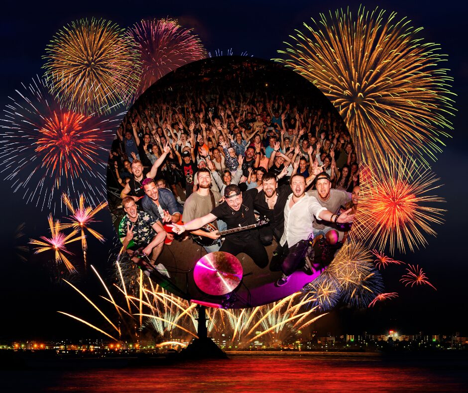 Novoroční ohňostroj + Hospodský bordel