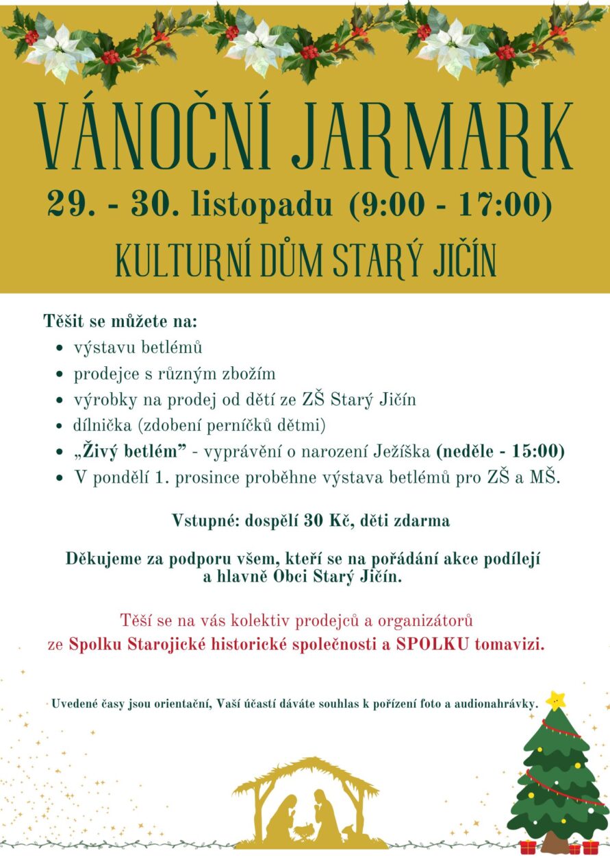 Vánoční jarmark na Starém Jičíně