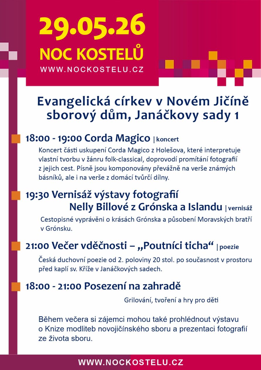 Noc kostelů v Novém Jičíně u evangelíků