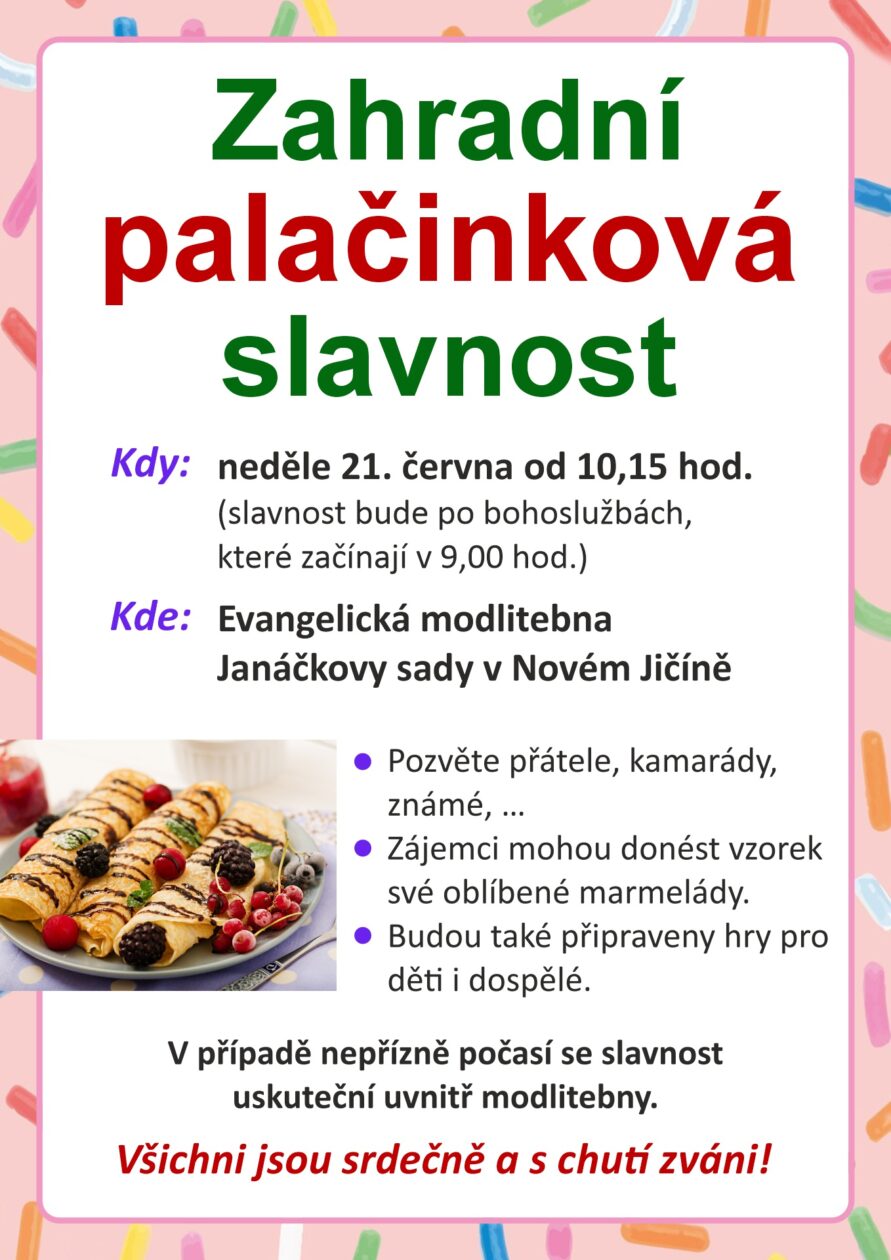 Zahradní palačinková slavnost