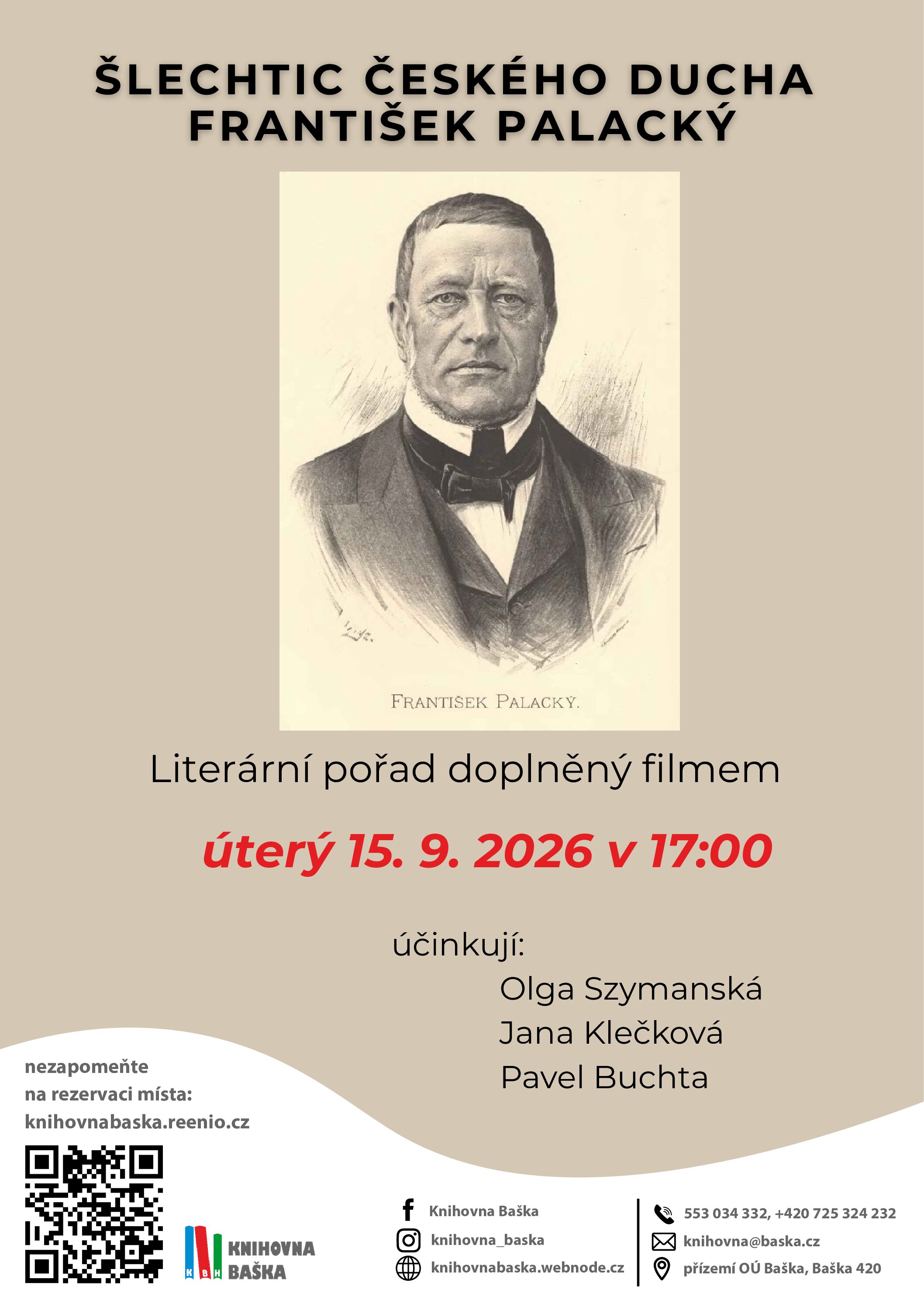 ŠLECHTIC ČESKÉHO DUCHA – FRANTIŠEK PALACKÝ / 150. výročí úmrtí
