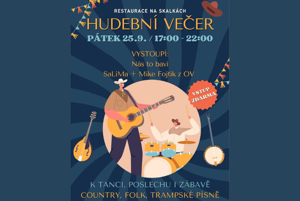 Hudební večer v restauraci Na Skalkách